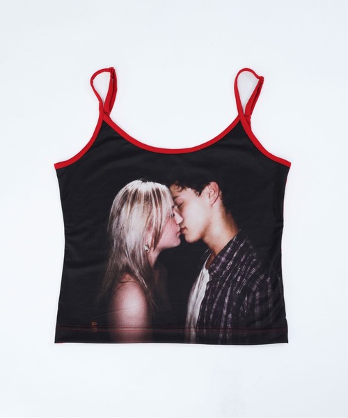 dollslutz(ドルズラッツ)の「【dollslutz】face print cami /【ドルズラッツ】フェイスプリントキャミ(キャミソール・レディース・ピンク/ブラック・FREE)」の17枚目の写真