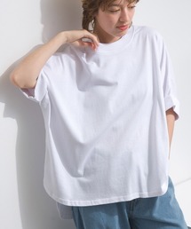 モックネックドルマンワイドTシャツ
