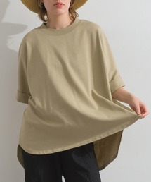 モックネックドルマンワイドTシャツ