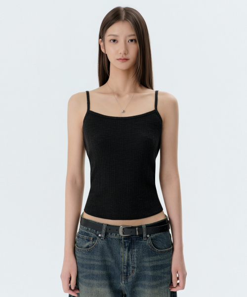 MUSINSA STANDARD WOMAN（ムシンサスタンダードウーマン）の「ウィメンズスラブリブトップカーディガンセット[ブラック]（カーディガン/ボレロ・レディース・その他・SMALL/MEDIUM/LARGE/X-SMALL）」の7枚目の写真