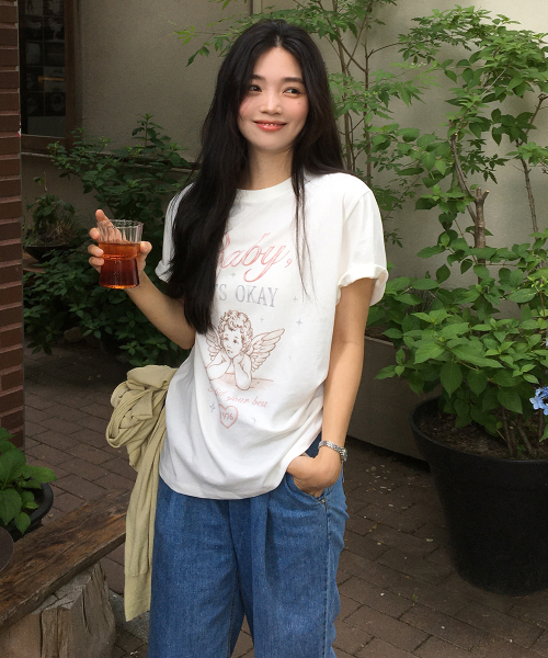 FRIVER07（フリバー07）の「Cupid angel t-shirt [FRSP09TS06]_Ivory（Tシャツ/カットソー・レディース・アイボリー・FREE）」の2枚目の写真