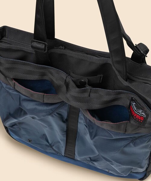 BRIEFING(ブリーフィング)の「Brooks Brothers×BRIEFING ユーティリティヘルメットバッグ(トートバッグ・メンズ・グレー/ネイビー・ONE SIZE)」の20枚目の写真