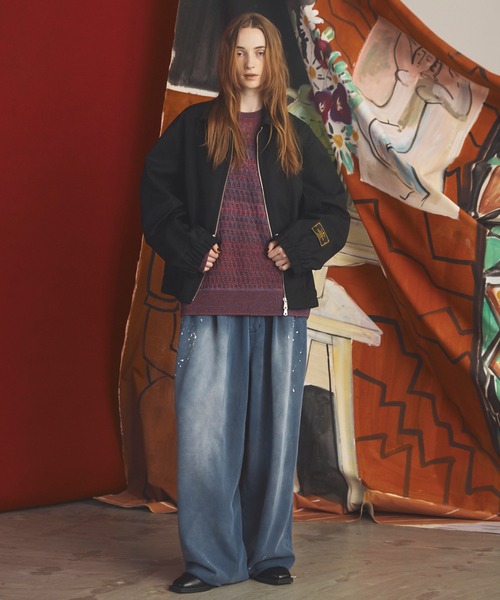 MAISON SPECIAL(メゾンスペシャル)の「《UNISEX》Destroy Damage Prime-Wide Sweatpants/デストロイダメージプライムワイドスウェットパンツ【MAISON SPECIAL/メゾンスペシャル】■セットアップ対応■(スウェットパンツ・メンズ・グレー/ネイビー/ブラック/パープル・1/0/2)」の20枚目の写真