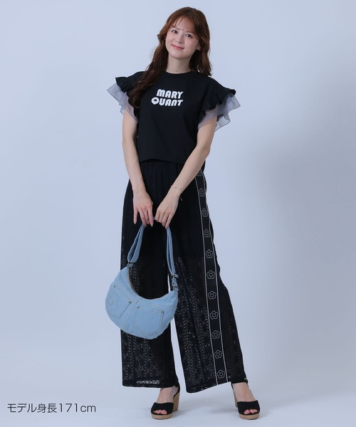 MARY QUANT(マリークワント)の「フリル袖 プルオーバー(Tシャツ/カットソー・レディース・ピンク/ブラック/ホワイト/ブルー・M)」の15枚目の写真