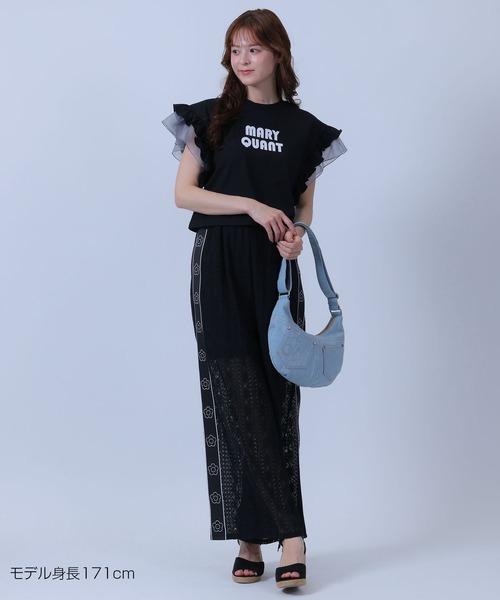 MARY QUANT(マリークワント)の「フリル袖 プルオーバー(Tシャツ/カットソー・レディース・ピンク/ブラック/ホワイト/ブルー・M)」の16枚目の写真
