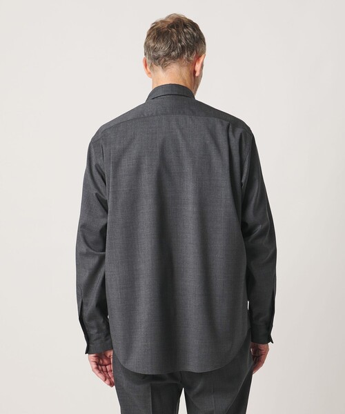 SOVEREIGN(ソブリン)の「<SOVEREIGN>フライフロントシャツ ヨコストレッチ(シャツ/ブラウス・メンズ・ネイビー/グレー系・L/M)」の18枚目の写真