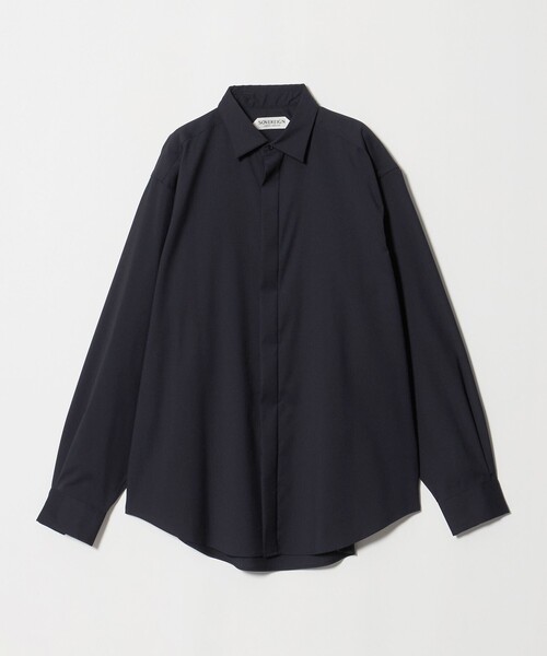 SOVEREIGN(ソブリン)の「<SOVEREIGN>フライフロントシャツ ヨコストレッチ(シャツ/ブラウス・メンズ・ネイビー/グレー系・L/M)」の19枚目の写真