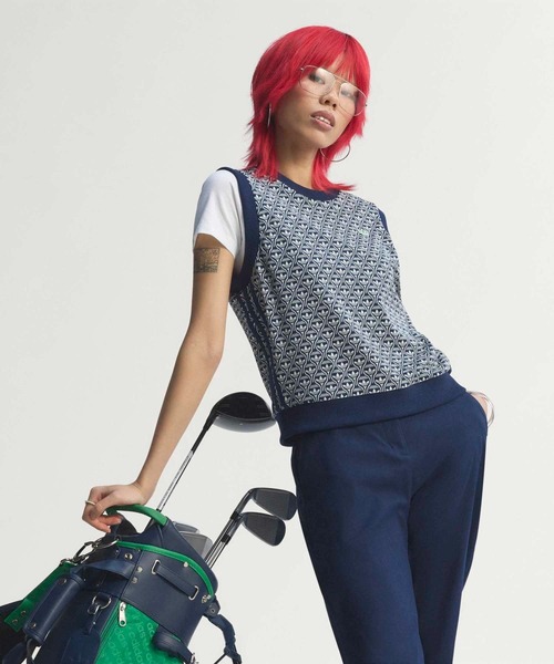 adidas(アディダス)の「オリジナルス オール オーバー ベスト【adidas Golf/アディダスゴルフ】(ベスト・レディース・ブルー・X-SMALL/X-LARGE/SMALL/LARGE/MEDIUM)」の12枚目の写真