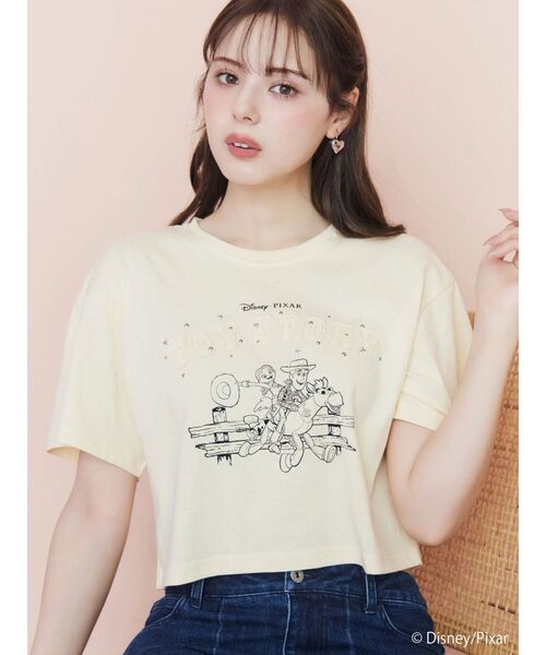 CALNAMUR（カルナムール）の「【TOY STORY】パッチワークロゴＴシャツ（Tシャツ/カットソー・レディース・ホワイト/イエロー・FREE）」の2枚目の写真