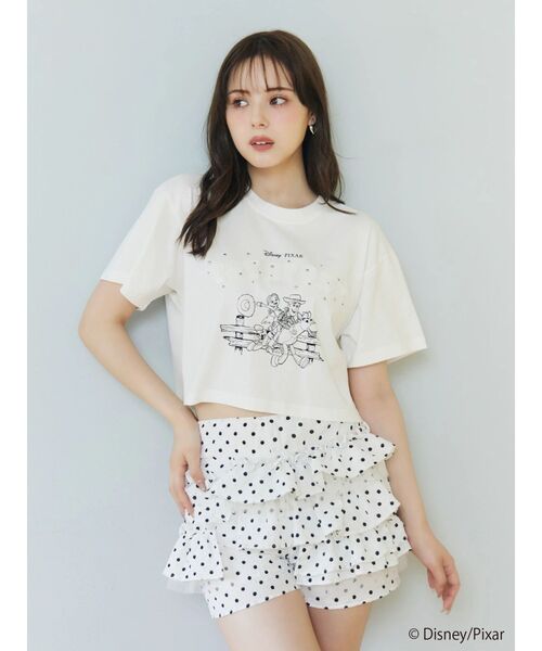 CALNAMUR（カルナムール）の「【TOY STORY】パッチワークロゴＴシャツ（Tシャツ/カットソー・レディース・ホワイト/イエロー・FREE）」の5枚目の写真
