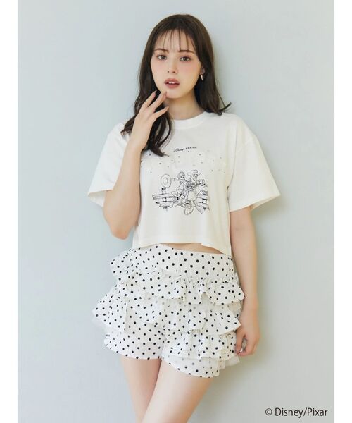 CALNAMUR（カルナムール）の「【TOY STORY】パッチワークロゴＴシャツ（Tシャツ/カットソー・レディース・ホワイト/イエロー・FREE）」の6枚目の写真