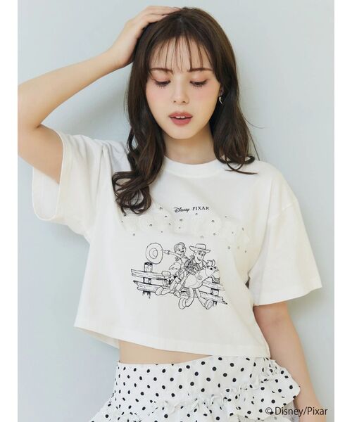 CALNAMUR（カルナムール）の「【TOY STORY】パッチワークロゴＴシャツ（Tシャツ/カットソー・レディース・ホワイト/イエロー・FREE）」の7枚目の写真