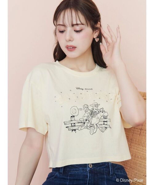 CALNAMUR（カルナムール）の「【TOY STORY】パッチワークロゴＴシャツ（Tシャツ/カットソー・レディース・ホワイト/イエロー・FREE）」の8枚目の写真