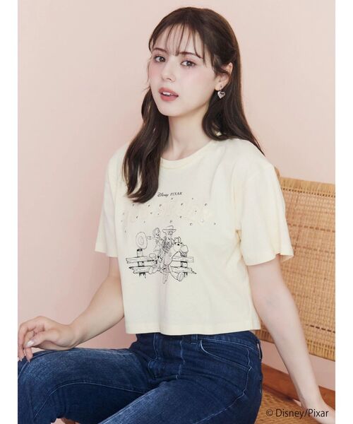 CALNAMUR（カルナムール）の「【TOY STORY】パッチワークロゴＴシャツ（Tシャツ/カットソー・レディース・ホワイト/イエロー・FREE）」の9枚目の写真
