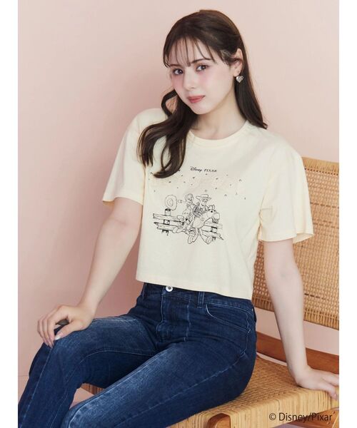 CALNAMUR（カルナムール）の「【TOY STORY】パッチワークロゴＴシャツ（Tシャツ/カットソー・レディース・ホワイト/イエロー・FREE）」の10枚目の写真