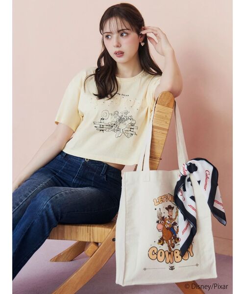 CALNAMUR（カルナムール）の「【TOY STORY】パッチワークロゴＴシャツ（Tシャツ/カットソー・レディース・ホワイト/イエロー・FREE）」の16枚目の写真