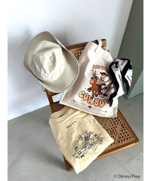 CALNAMUR（カルナムール）の「【TOY STORY】パッチワークロゴＴシャツ（Tシャツ/カットソー・レディース・ホワイト/イエロー・FREE）」の21枚目の写真
