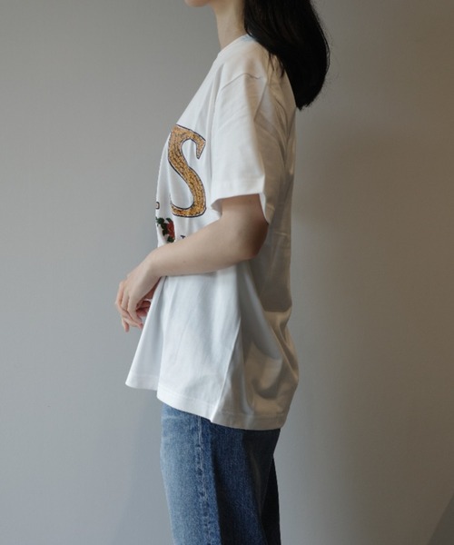 TOGA(トーガ)の「TOGA×NTS Print T-shirt TOGA×NTS(Tシャツ/カットソー・レディース・ブラック/ホワイト・SMALL/MEDIUM)」の4枚目の写真