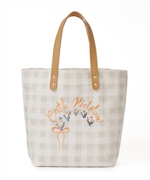 エンブロイダリーギンガムトートバッグ Painted Gingham