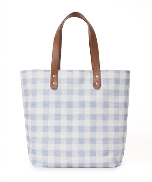 Cath Kidston(キャスキッドソン)の「エンブロイダリーギンガムトートバッグ Painted Gingham(トートバッグ・レディース・ミント/サックスブルー・FREE)」の8枚目の写真
