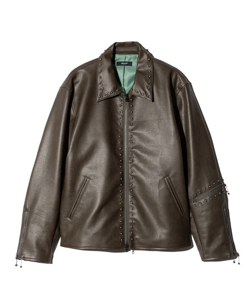 glamb(グラム)の「Synth Leather Studs Jacket / シンセレザースタッズジャケット(その他アウター・メンズ・ワイン/カーキ/ブラック・S/M/L)」の19枚目の写真