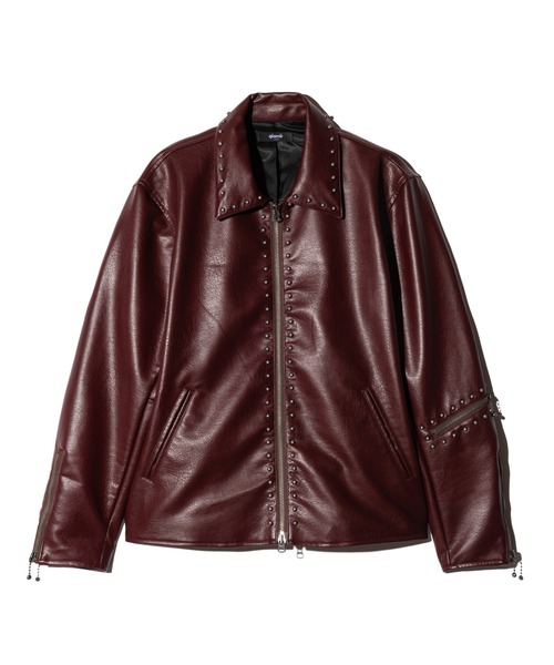 glamb(グラム)の「Synth Leather Studs Jacket / シンセレザースタッズジャケット(その他アウター・メンズ・ワイン/カーキ/ブラック・S/M/L)」の21枚目の写真