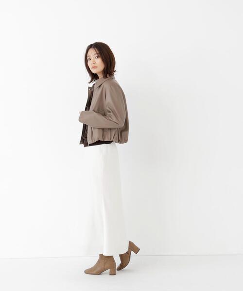 NATURAL BEAUTY BASIC(ナチュラルビューティーベーシック)の「フェイクレザーステンカラーブルゾン(ブルゾン・レディース・ブラウン/ブラック・SMALL/MEDIUM)」の20枚目の写真