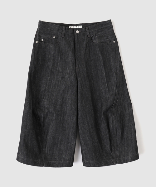 NVRFRGT(ネヴァーフォーゲット)の「NVRFRGT / ネヴァーフォーゲット WISM 別注 3D WIDELEG JORTS(その他パンツ・メンズ・ネイビー/ブラック・3/1/2)」の20枚目の写真