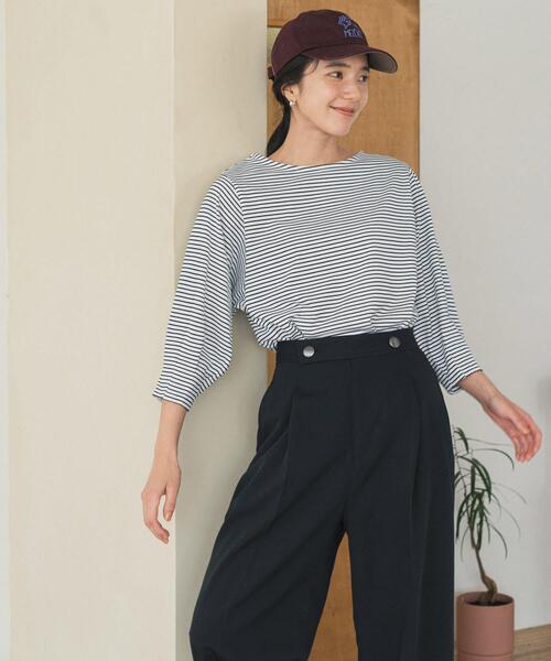 URBAN RESEARCH DOORS(アーバンリサーチドアーズ)の「ボタンポイントパンツ(その他パンツ・レディース・ブラック/カーキ・MEDIUM/SMALL)」の21枚目の写真
