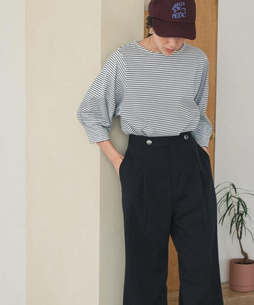 URBAN RESEARCH DOORS(アーバンリサーチドアーズ)の「ボタンポイントパンツ(その他パンツ・レディース・ブラック/カーキ・MEDIUM/SMALL)」の22枚目の写真