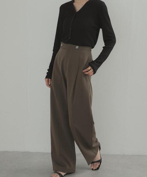 URBAN RESEARCH DOORS(アーバンリサーチドアーズ)の「ボタンポイントパンツ(その他パンツ・レディース・ブラック/カーキ・MEDIUM/SMALL)」の15枚目の写真