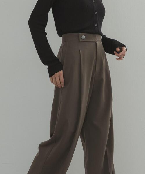 URBAN RESEARCH DOORS(アーバンリサーチドアーズ)の「ボタンポイントパンツ(その他パンツ・レディース・ブラック/カーキ・MEDIUM/SMALL)」の18枚目の写真