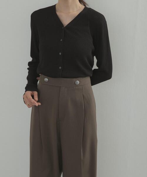 URBAN RESEARCH DOORS(アーバンリサーチドアーズ)の「ボタンポイントパンツ(その他パンツ・レディース・ブラック/カーキ・MEDIUM/SMALL)」の8枚目の写真