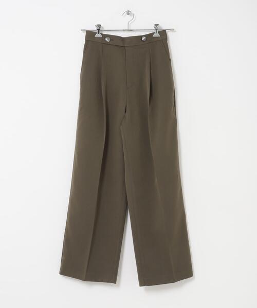 URBAN RESEARCH DOORS(アーバンリサーチドアーズ)の「ボタンポイントパンツ(その他パンツ・レディース・ブラック/カーキ・MEDIUM/SMALL)」の3枚目の写真