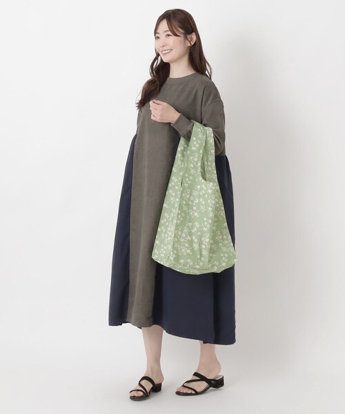 one'sterrace（ワンズテラス）の「FH マルシェバッグ エレガントフラワー（エコバッグ/サブバッグ・レディース・グリーン系その他6・99）」の10枚目の写真