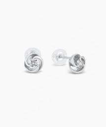 K10WG ダイヤモンド ピアス
