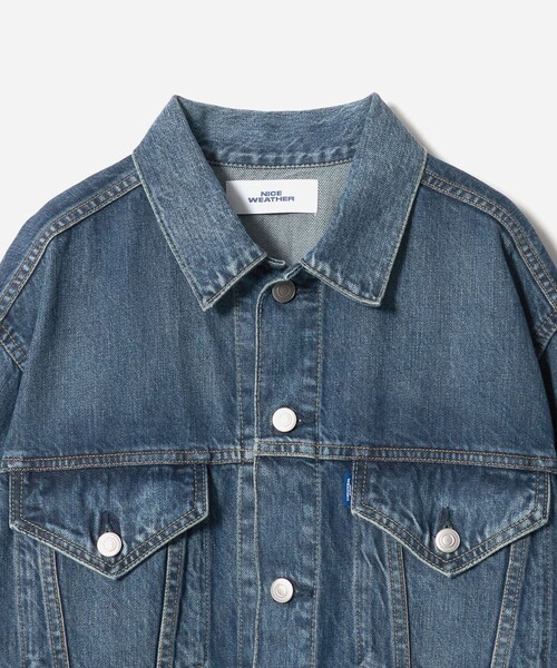 NICE WEATHER（ナイスウェザー）の「＜NICE WEATHER＞デニムジャケット（デニムジャケット・メンズ・ブラック/ネイビー・S/L/XS/M）」の16枚目の写真