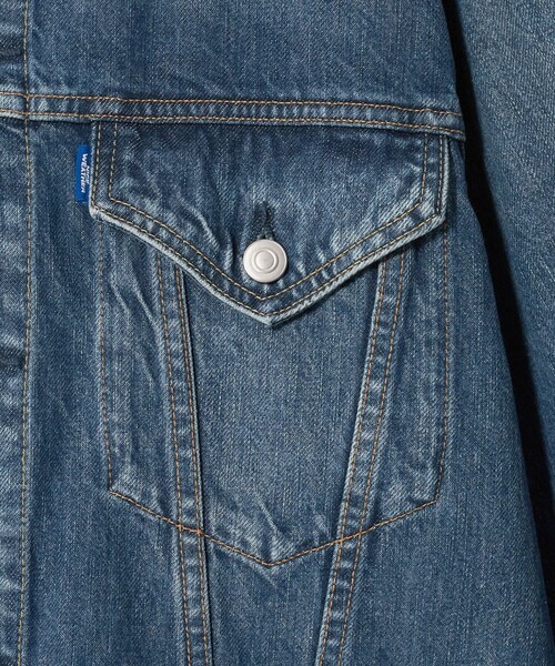 NICE WEATHER（ナイスウェザー）の「＜NICE WEATHER＞デニムジャケット（デニムジャケット・メンズ・ブラック/ネイビー・S/L/XS/M）」の10枚目の写真