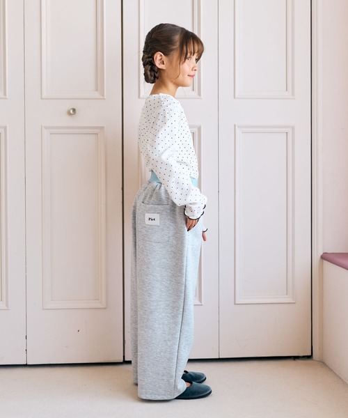 Piet(ピエット)の「ダブルウエスト ラメスウェットパンツ(スウェットパンツ・キッズ・グレー・110/120/130/100)」の15枚目の写真