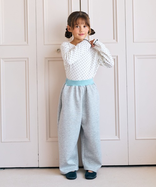 Piet(ピエット)の「ダブルウエスト ラメスウェットパンツ(スウェットパンツ・キッズ・グレー・110/120/130/100)」の11枚目の写真