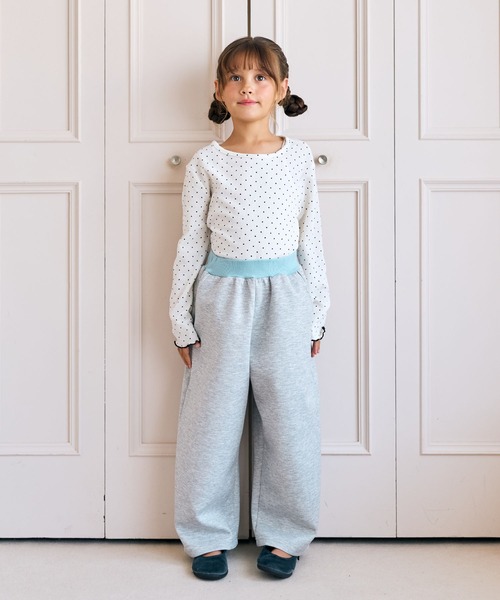 Piet(ピエット)の「ダブルウエスト ラメスウェットパンツ(スウェットパンツ・キッズ・グレー・110/120/130/100)」の12枚目の写真