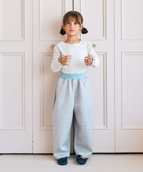 Piet(ピエット)の「ダブルウエスト ラメスウェットパンツ(スウェットパンツ・キッズ・グレー・110/120/130/100)」の13枚目の写真