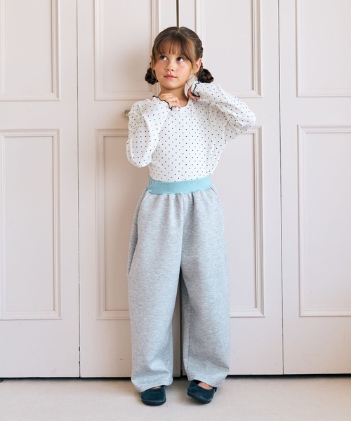 Piet(ピエット)の「ダブルウエスト ラメスウェットパンツ(スウェットパンツ・キッズ・グレー・110/120/130/100)」の10枚目の写真