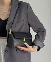 Liaa/ゴールドバックル ヴィンテージ ショルダー ハンドバッグ A18864