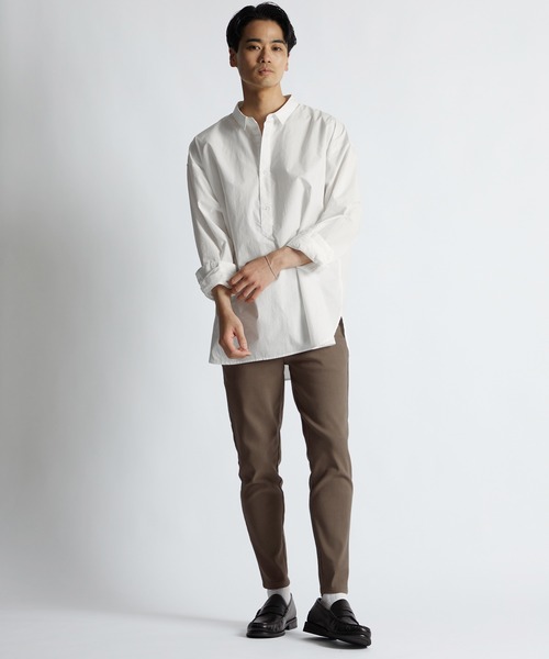 LANVIN en Bleu(ランバンオンブルー)の「超伸縮「ガムストレッチ」スキニー イージーチノパン(チノパンツ・メンズ・アイボリー/ブラック/ネイビー/グレイッシュベージュ/ブルーグレー・46/52/50/48)」の15枚目の写真