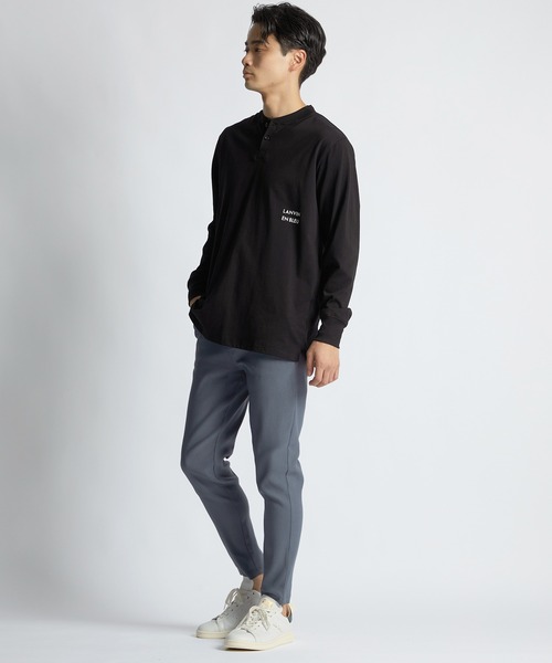 LANVIN en Bleu(ランバンオンブルー)の「超伸縮「ガムストレッチ」スキニー イージーチノパン(チノパンツ・メンズ・アイボリー/ブラック/ネイビー/グレイッシュベージュ/ブルーグレー・46/52/50/48)」の13枚目の写真