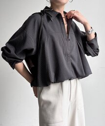 【WEB限定】ストライプバルーンシャツ