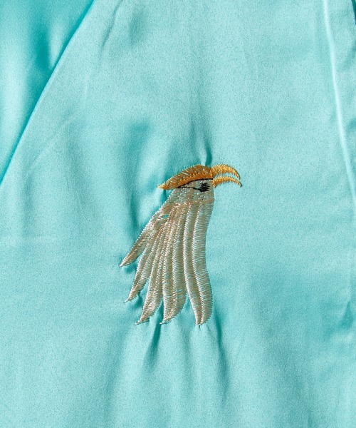 THRIFTY LOOK(スリフティールック)の「THRIFTY LOOK / スリフティールック FRANCE SOUVENIR BLOUSON フランス スーベニア ブルゾン スカジャン ボンバージャケット リバーシブル 別珍 ベロア サテン メンズ レディース 2026年 秋 秋服 冬 冬服(ブルゾン・メンズ・ブラック・MEDIUM/LARGE)」の11枚目の写真