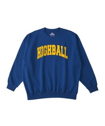 NOBOUND(ノーバウンド) トレーナー メンズ スウェット ビッグシルエット HIGHBALL ハイボール リカー お酒 ロゴ プリント スウェットシャツ スエット プルオーバー トップス レディース ユニセックス