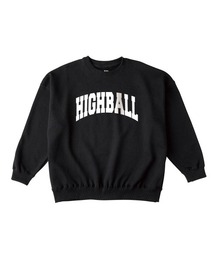 NOBOUND(ノーバウンド) トレーナー メンズ スウェット ビッグシルエット HIGHBALL ハイボール リカー お酒 ロゴ プリント スウェットシャツ スエット プルオーバー トップス レディース ユニセックス